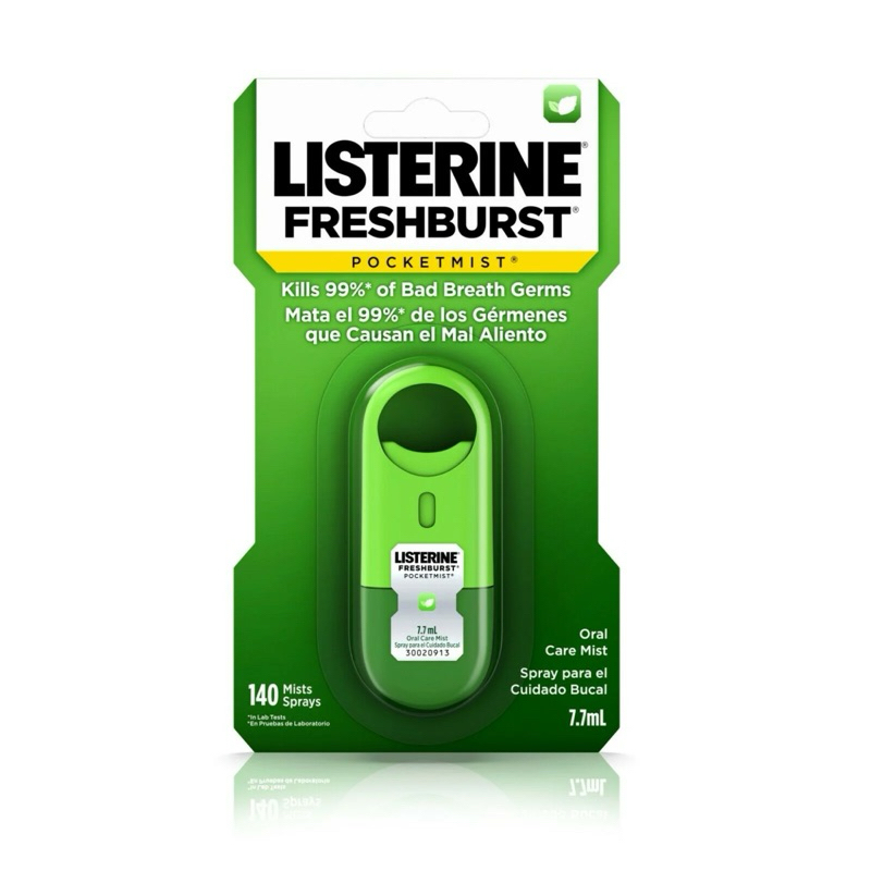 east Listerine fresh brush pocketmist sugar free สดชื่น มั่นใจ ลดกลิ่นปาก หอมสะอาดระหว่างวัน