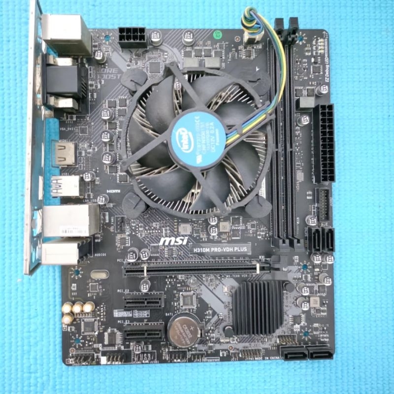 เมนบอร์ด H310M PRO-VDH PLUS พร้อมฝาหลัง + CPU i5 9400f