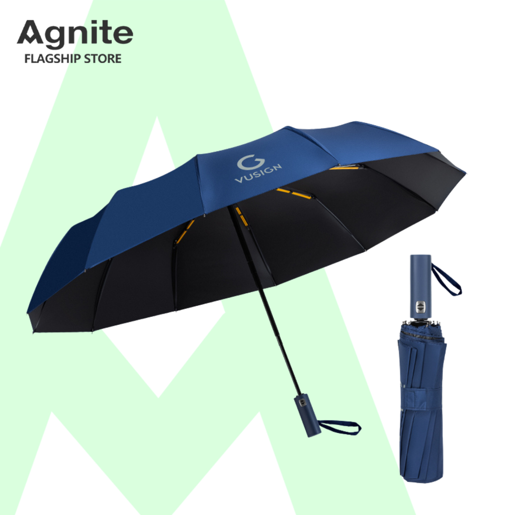 Agnite ร่มกันยูวี ร่มกันแสงแดด ร่มกันแดดกันฝน ขนาดพกพา พับเก็บได้ กันUV มีฉนวนกันความร้อน Umbrella