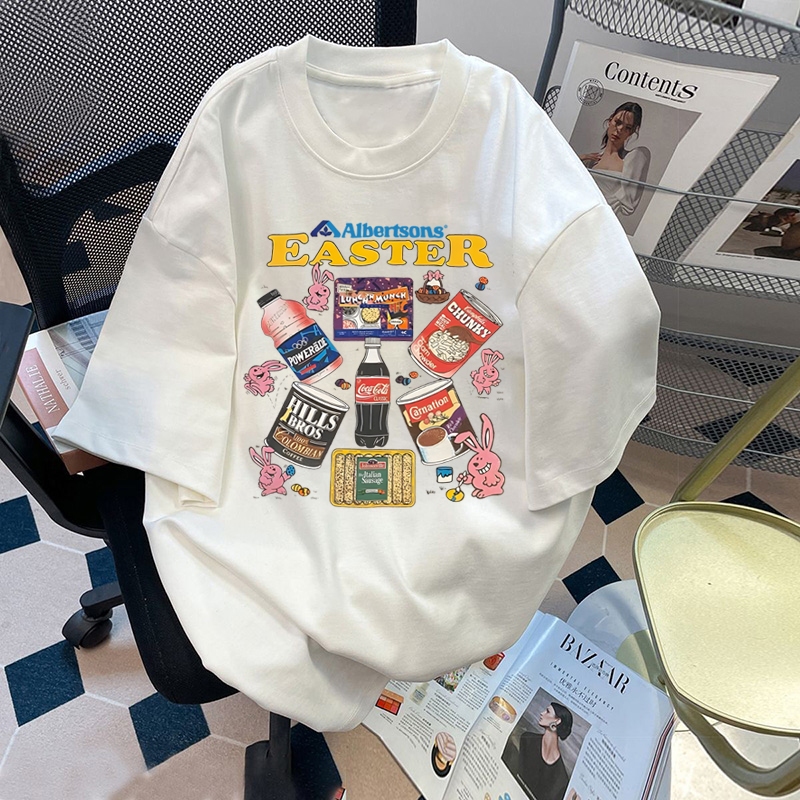 Top.street เสื้อวินเทจ เสื้อยืด oversize เสื้อฟอกดำ แฟชั่น แนวสตรีท สไตล์เกาหลี ผู้ชายและผู้หญิง tshirt cotton100% 3xl - รูปที่ 4