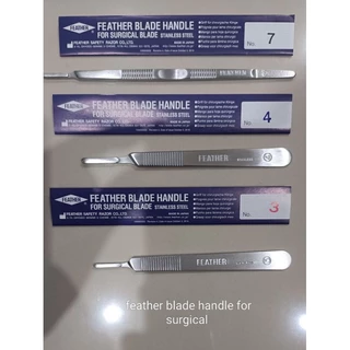 Feather blade handle for surgical 3,4,7 ด้ามมีดฟิชเจอร์ สแตนเลส..