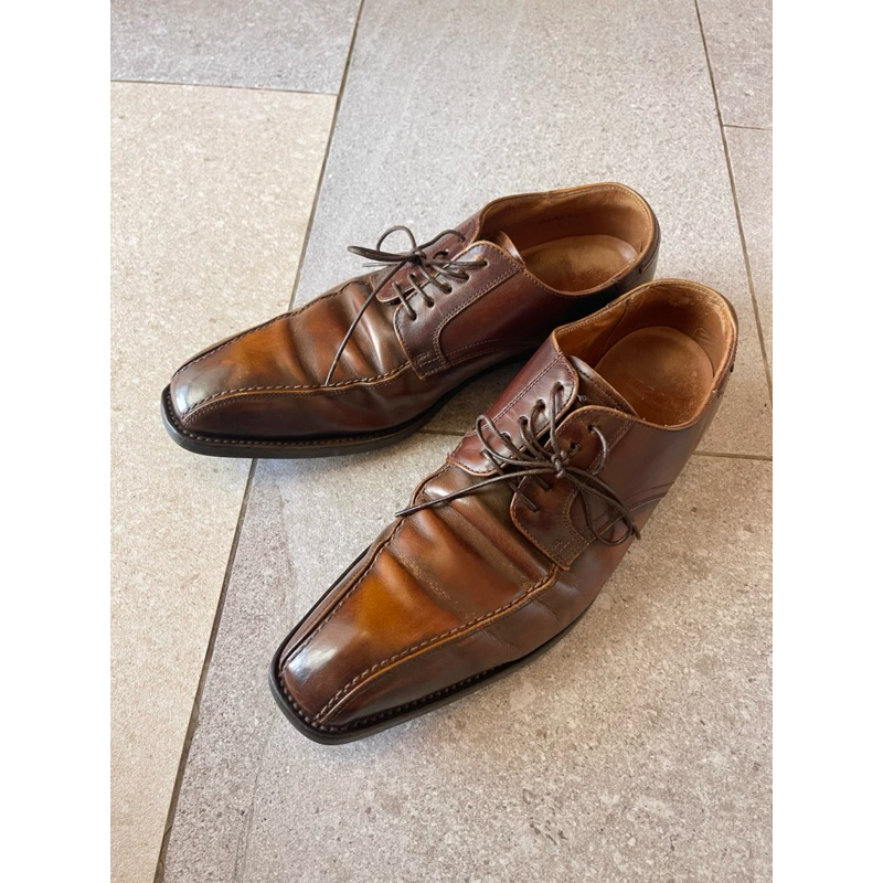 2ndhand รองเท้าหนัง ผู้ชาย มือสอง แบรนด์ Regal heritage สีน้ำตาล ทองแดง