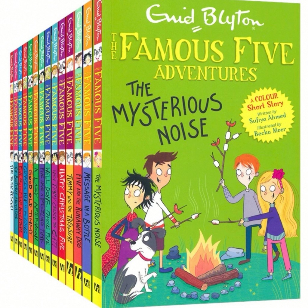พร้อมส่ง The Famous Five Collection ชุด16 เล่ม ภาพสี🌈by Enid Blyton หนังสือภาษาอังกฤษสำหรับเด็ก
