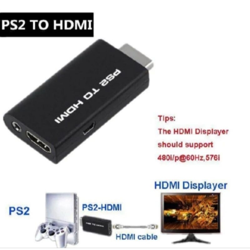 ตัวแปลง PS2 TO HDMI+สาย