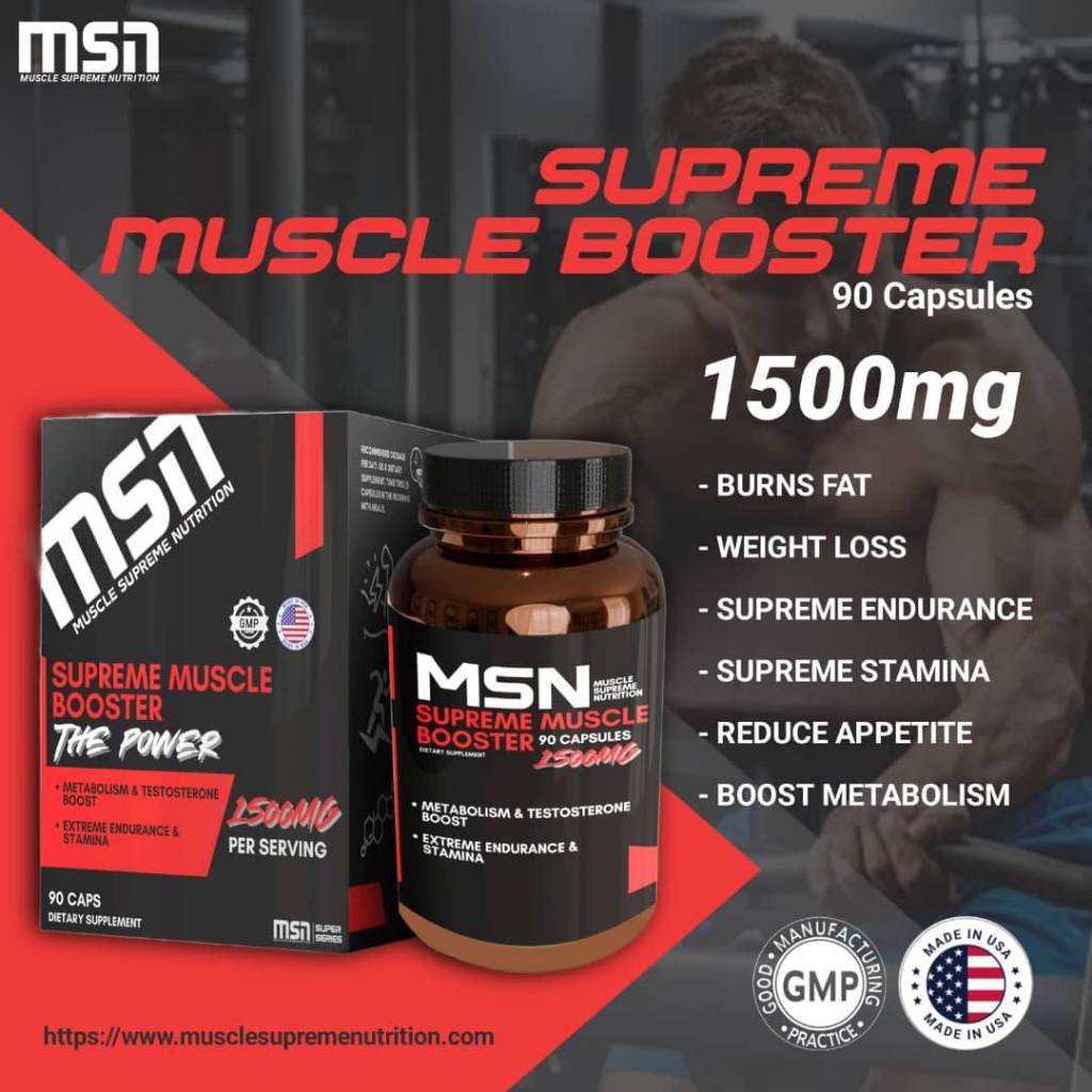 MSN Supreme - Muscle Booster, Fat Burner, L-Carnitine, L-Arginine, Magnesium, Multivitamin Mineral