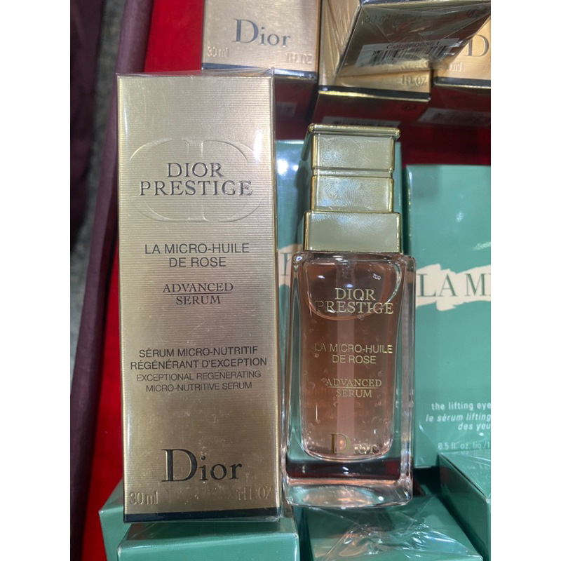 เซรั่มช่วยลดเลือนริ้วรอยสำหรับผิวหน้าและลำคอ Dior Prestige La Micro-Huile de Rose Activated Serum 30