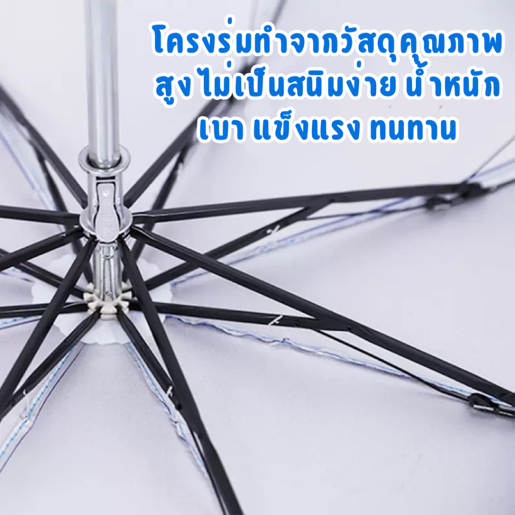 ร่มกันแดด ทรงขวดไวน์ ร่มพับ 3 ตอน กันฝน กันUV พับได้ ร่มกันแดด กันฝน สีสันสวยงาม พร้อมส่ง รูปที่ 5