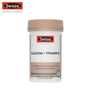 Swisse Swisse Ultiboost Calcium + Vitamin D อัลตร้าบูสแคลเซียม วิตามินดี 150 เม็ด (EXP:10 2028)