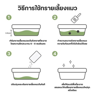 【CAT&DOG】6L ทรายแมวเต้าหู้ขจัดกลิ่น ผลิตจากกากถั่วเหลืองธรรมชาติ ทรายแมว Cat Litter ทรายแมวเต้าหู้