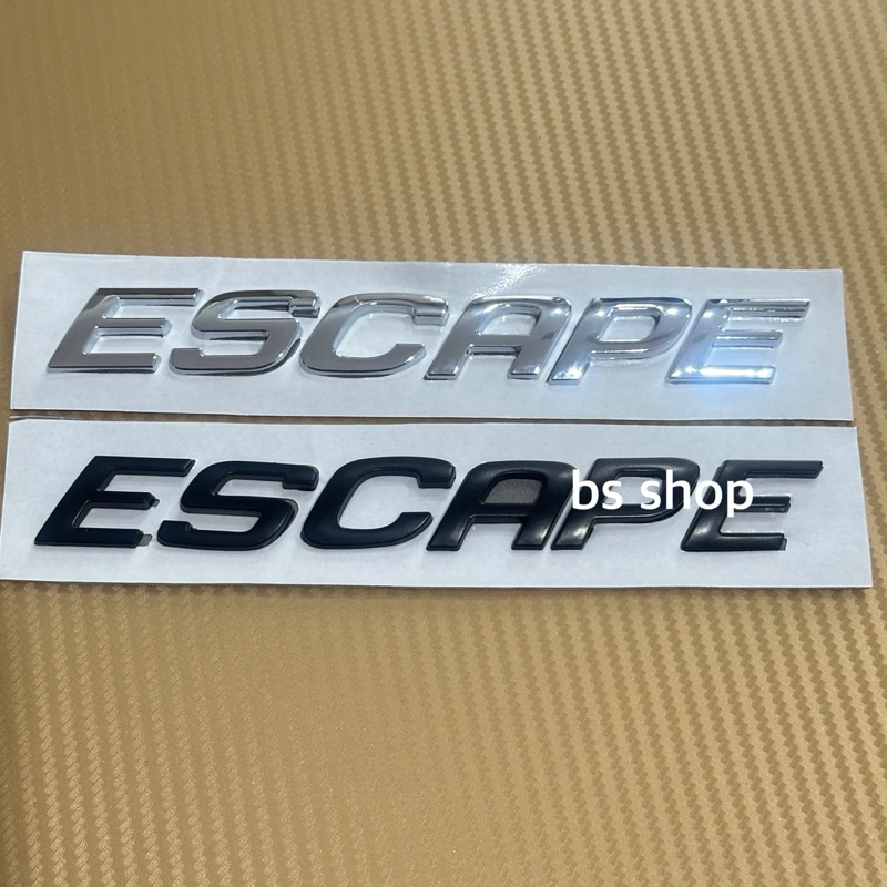 โลโก้* คำว่า ESCAPE ติดรถ ford ตัวหนังสือแยก ขนาด 2.2 x17.5 cm ราคาต่อชิ้น