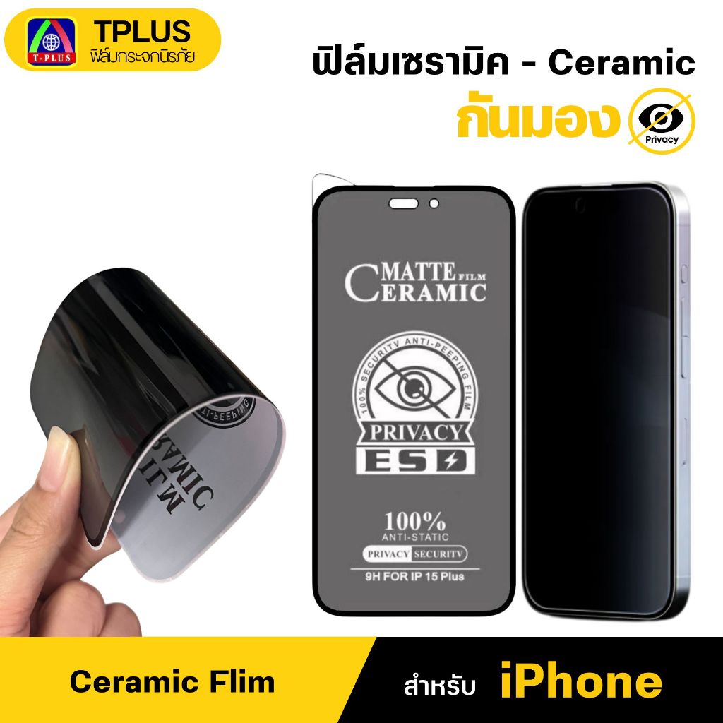 [ส่งไว🇹🇭 กันเสือก เซรามิค] ฟิล์ม iphone 13 16promax 11 16 16pro 15 15promax 14promax 13promax 15pro