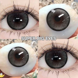 Midroo คอนแทคเลนส์สีกรองแสงคอนเทค Thai Tea Gray/Black เลนส์บิ๊กอาย-14.5mm