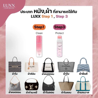 BOXSETชุดน้ำยาทำความสะอาดกระเป๋าสปากระเป๋า3STEP(เหมาะสำหรับหนังคาเวียร์ หนังแกะ และผ้า)ฟรีแปรงและผ้า