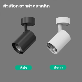 หลอดLEDสปอร์ตไลท์ COB 10W/20W สว่างเต็มกำลัง ตัวคอร์บอลูมิเนียม ดีไซน์เรียบง่ายทันสมัย 220V สำหรับครัวเรือน