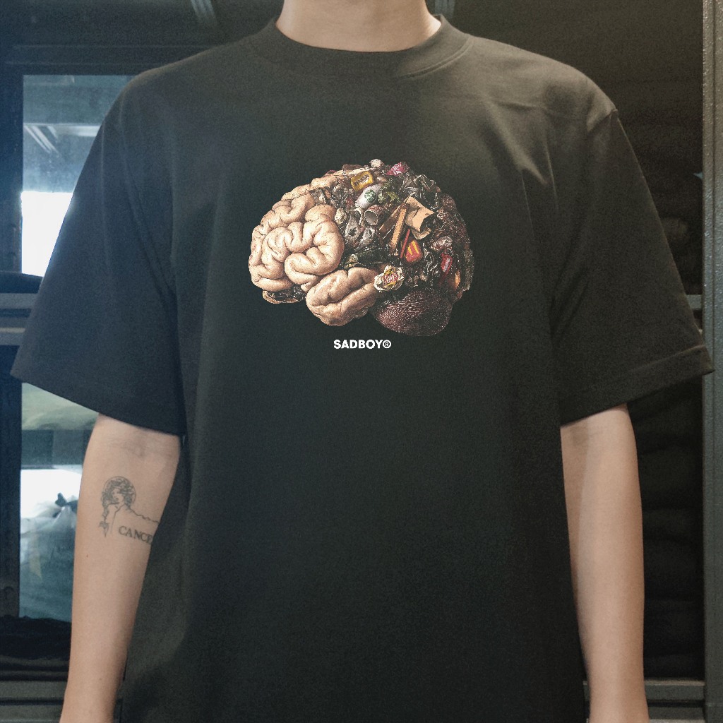[ ส่งด่วน ] SADBOY® | Junk Mind | 100% Organic Cotton ราคา ถูกที่สุด ดีลบีเคเค แกลเลอรีภาพที่ 3