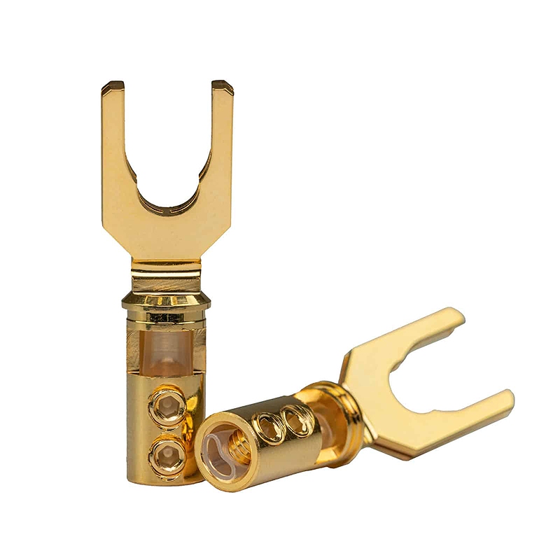 PANGEA EXTREME SPADE GOLD / Premium spade connector 100% Tellurium Copper ราคาต่อหัว ร้าน All Cable