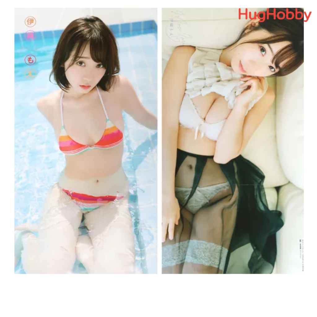 [ของใหม่] โปสเตอร์แบบพับ สองด้าน (ขนาด 48x25cm) คอสเพลเยอร์ Iori Moe ของแถมนิตยสารญี่ปุ่น Young Gang