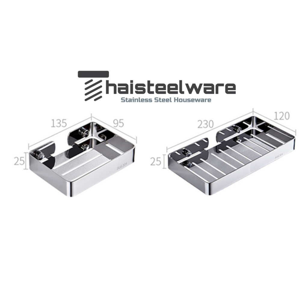 THAISTEELWARE ชั้นวางสบู่ในห้องน้ำ แบบติดผนัง แบบสแตนเลสแท้ ไม่ขึ้นสนิม ราคา ถูกที่สุด ดีลบีเคเค แกลเลอรีภาพที่ 2