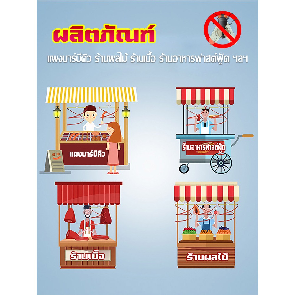 พัดลมไล่แมลงวัน พัดลมแขวนไล่แมลงวัน ช่วงขนาดใหญ่ แหล่งจ่ายไฟ USB มอเตอร์ไล่แมลงวัน เหมาะสำหรับตลาดเนื้อสัตว์ ห้องครัว ฯล - รูปที่ 6