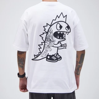 TOKIDOKI เสื้อยืดใส่ได้ทั้งชายและหญิง BOLD DRAGON KAIJU S/S TEE 2025