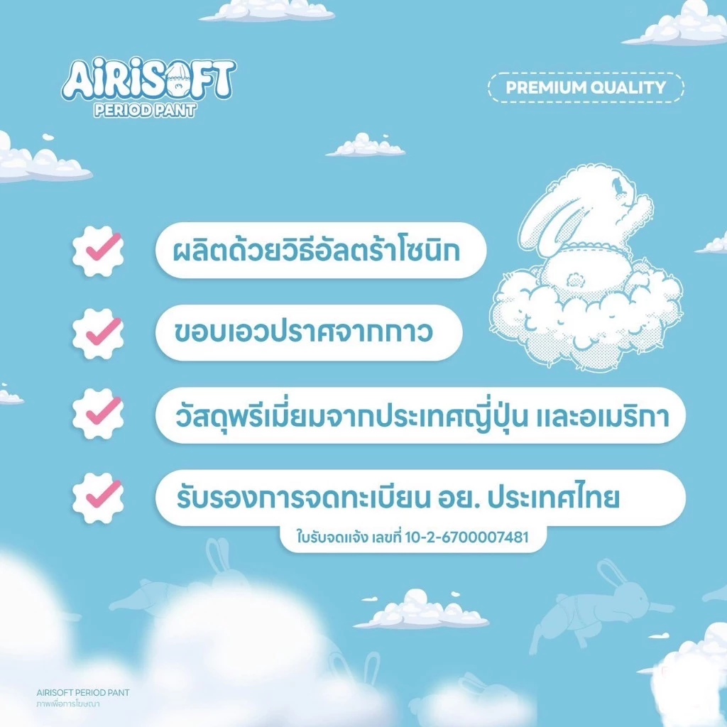 ผ้าอนามัยแบบกางเกง แอริซอฟท์ size M-L thumbnail 8