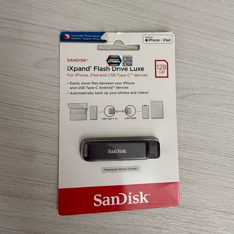 (พร้อมส่ง) ของแท้ | ของใหม่ แฟลชไดร์ฟ SanDisk iXpand Luxe 128GB