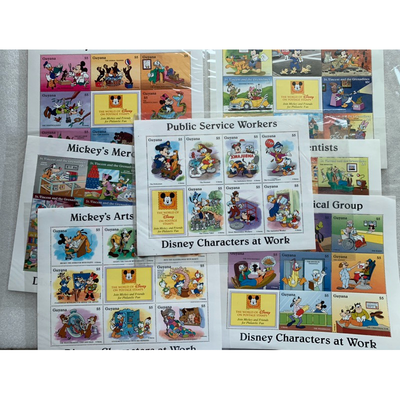 แสตมป์ดิสนีย์ชุดภารกิจของมิคกี้ ปี1996