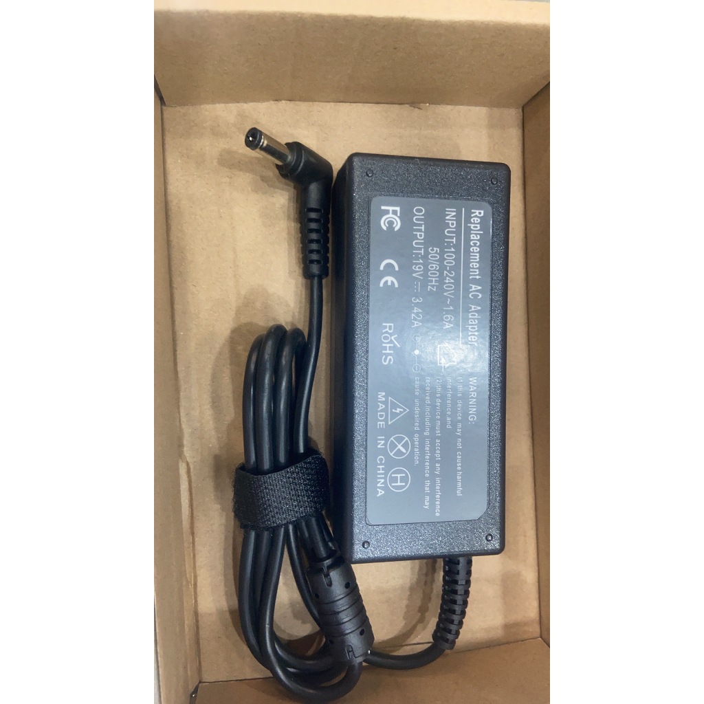 ส่งจากไทย Adapter จอ อะแด๊ปเตอร์ 19V 3.42A หัวชาร์จ 5.5x2.5 mm. Adaptor สำหรับจอคอม หรือ notebook หร