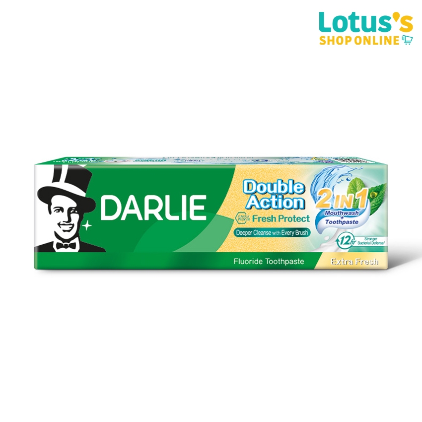 ดาร์ลี่ ยาสีฟัน เฟรชโพรเทค ทูอินวัน ขนาด 100 กรัม DARLIE FRESH PROTECT 2IN1 TOOTHPASTE100 G