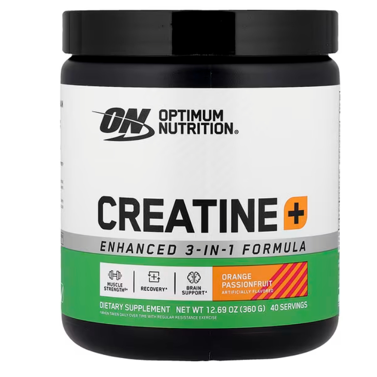 Optimum Nutrition, Creatine+, Orange Passionfruit, 12.69 oz (360 g)