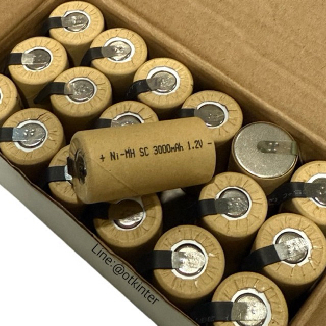 BATTERY Ni-Mh SC3000mAh 1.2V 1ก้อน รุ่นมีสาย ออกใบกำกับได้