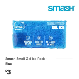SMASH GEL เจลน้ำแข็ง เจลประคบเย็น เก็บความเย็น [ราคา ต่อ 1 ชิ้น]