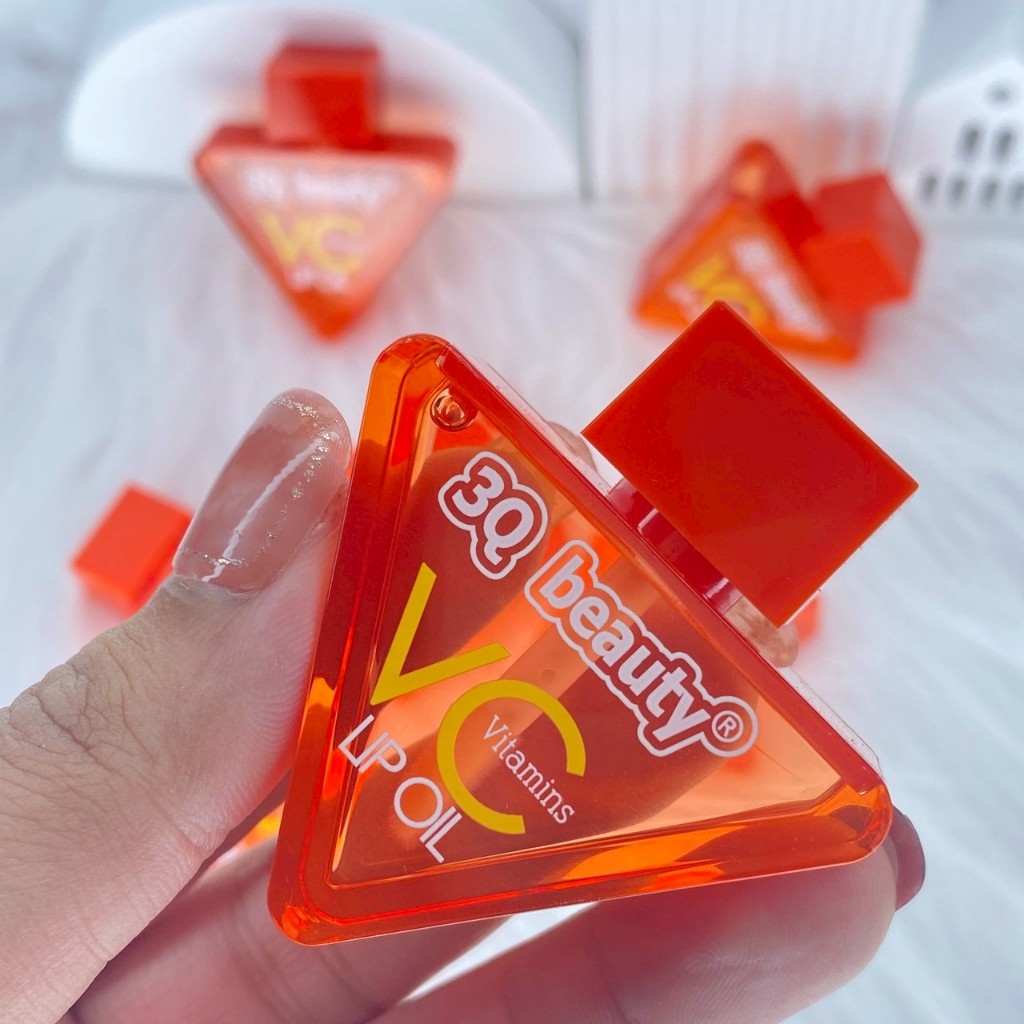 3Q BEAUTY ลิปออยใสvcวิตามิน บำรุงปากฉ่ำ ไม่คล้ำเสีย NO.OL-395