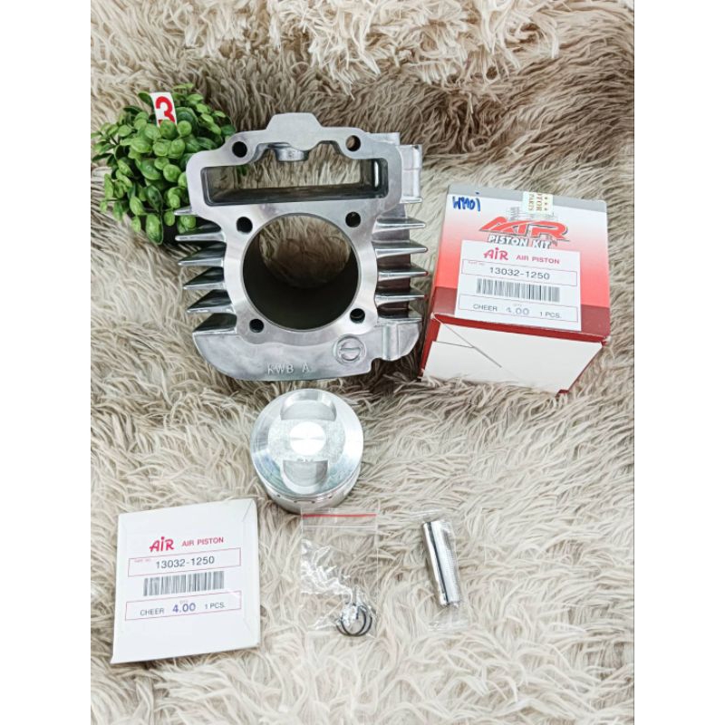 ชุดเสื้อลูก W110i 56,57 สลัก13 ลูกสูบเชียร์ พร้อมปาดหัวหลบวาล์ว ใส่ W110i วาล์วเดิม ปาดตีนลูก2มิล