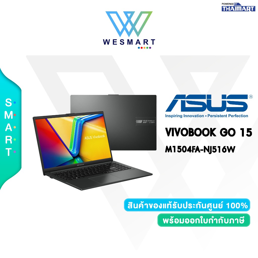 (Clearance) ASUS NOTEBOOK VIVOBOOK GO 15 M1504FA-NJ516W : DEMO สินค้าตัวโชว์/ประกันศูนย์ ASUS 2Year