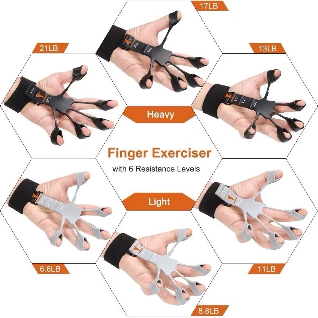 YP-493  กริปเปอร์ซิลิโคน Finger Gripper  บริหารนิ้วมือ ตัวขยายนิ้ว ออกกําลังกายความแข็งแรงของนิ้ว ตัวขยายนิ้ว  พร้อมส่ง