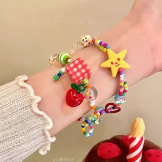 ในไทย สร้อยข้อมือผู้หญิง โดพามีนฤดูร้อน เครื่องประดับแฟชั่น สำหรับผู้หญิงS1208