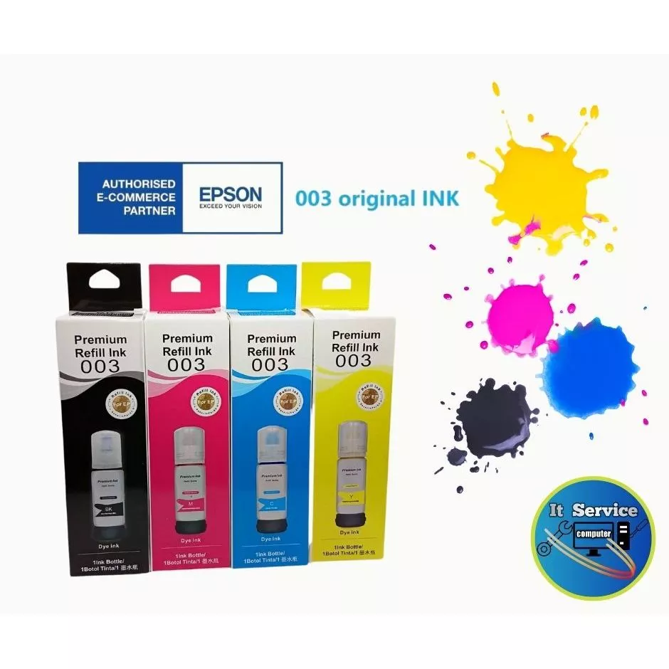 หมึกเติม EPSON 003 L3110 /L3150/L3250 คุณภาพเกรดพรีเมี่ยม