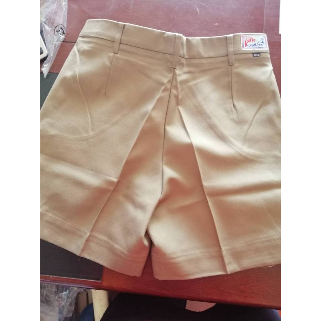 กางเกงนักเรียน สีกากี ผ้าเสิท ตราสมอ (ลดล้างสต็อก) ต่ำกว่าทุน