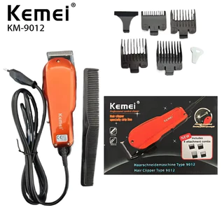 Kemei km-9012 แบตเตอร์เลี่ยนตัดผมผู้ชายหรือเด็กๆ ใบมีดใช้งานทนทาน มอเตอร์เงียบ แบตเตอร์เลี่ยนตัดทรงผม สายไฟ1.8เมตร