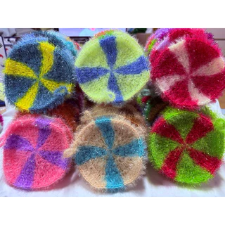 ใยขัดล้างจานไหมเกาหลี Dish scrub ใยขัดตัว ใยขัดเครื่องครัว แผ่นทำความสะอาด ฟองน้ำ