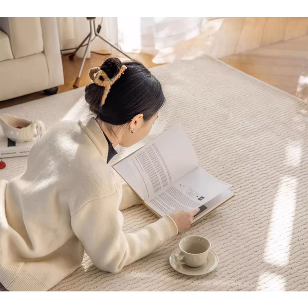 MEET COZY พรมปูพื้นห้อง ขนาดเล็ก carpet กันน้ำ สไตล์หรูหราเบา ๆ พรมปูพื้น #1 DL - รูปที่ 2