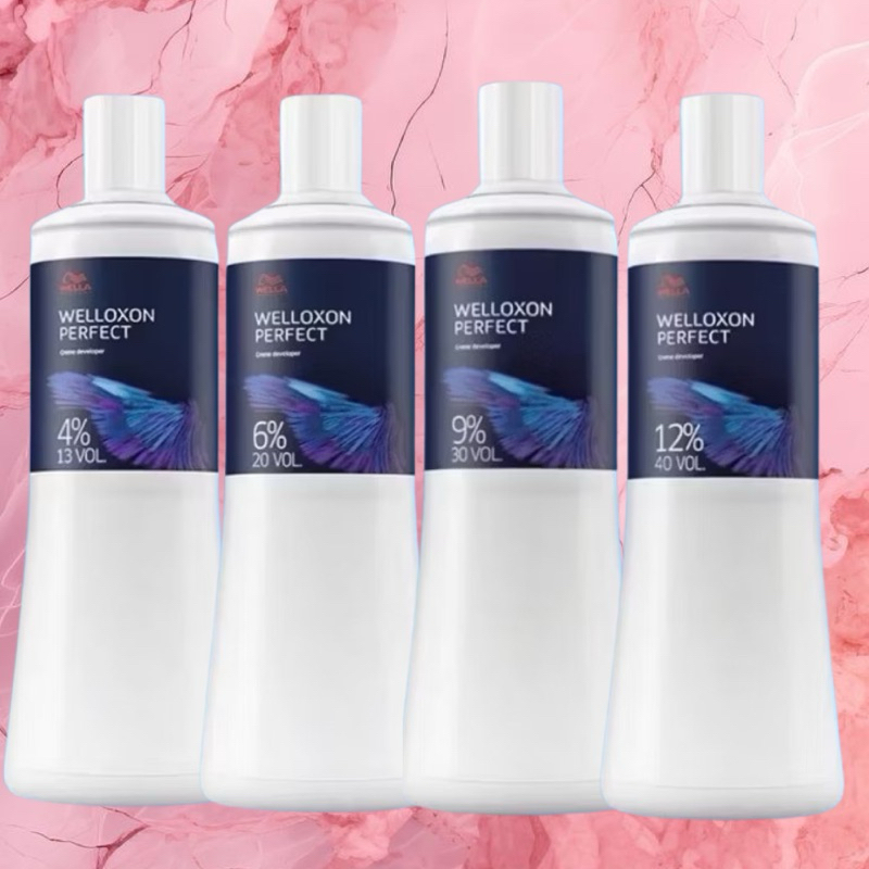 WELLA PROFESSIONAL WELLOXON PERFECT 4 6 9 12 % 1000 ML.สำหรับผสมครีมเปลี่ยนสีผม และ ฟอกสีผม