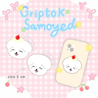 พร้อมส่ง griptok samoyed 6 cm. (อ่านรายละเอียดก่อนสั่งซื้อ)
