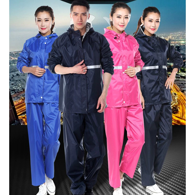 New Alitech ชุดกันฝน เสื้อกันฝน มีแถบสะท้อนแสง Waterproof Rain Suit thumbnail 3