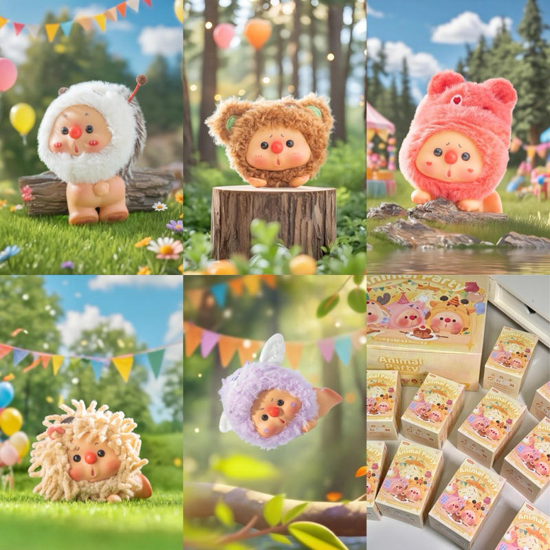 [พร้อมส่ง*จุ่มเดี่ยว*🦊] OYO animal party ตัวเกาะมือถือจิ๋ว จุ่มเดี่ยว