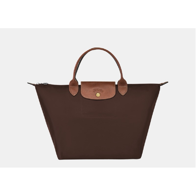 LONGCHAMP LE PLIAGE ORIGINAL M HANDBAG Ebony - Recycled Canvas