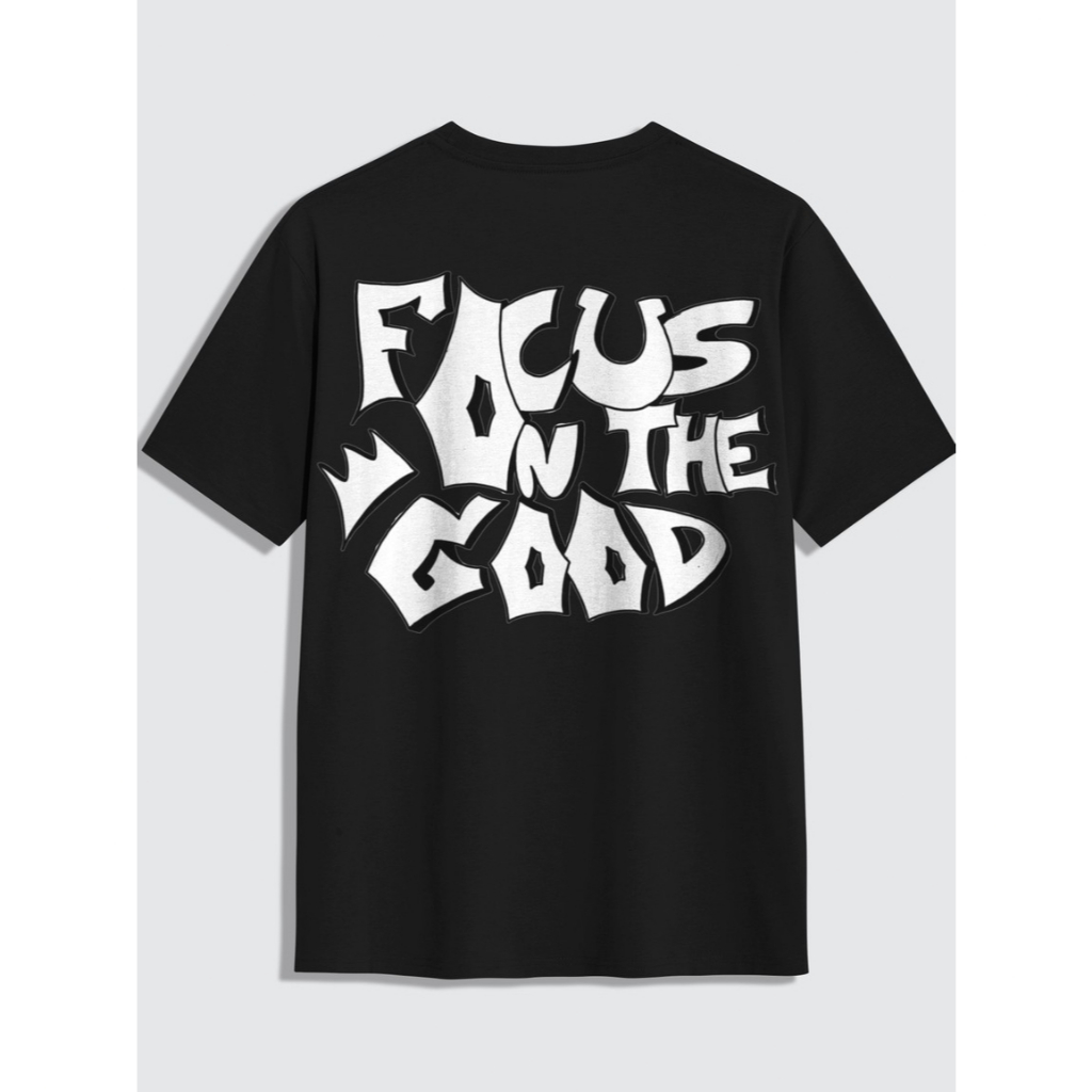เสื้อยืดลาย Focus on the good Brand UpToYou เนื้อผ้าCotton100%