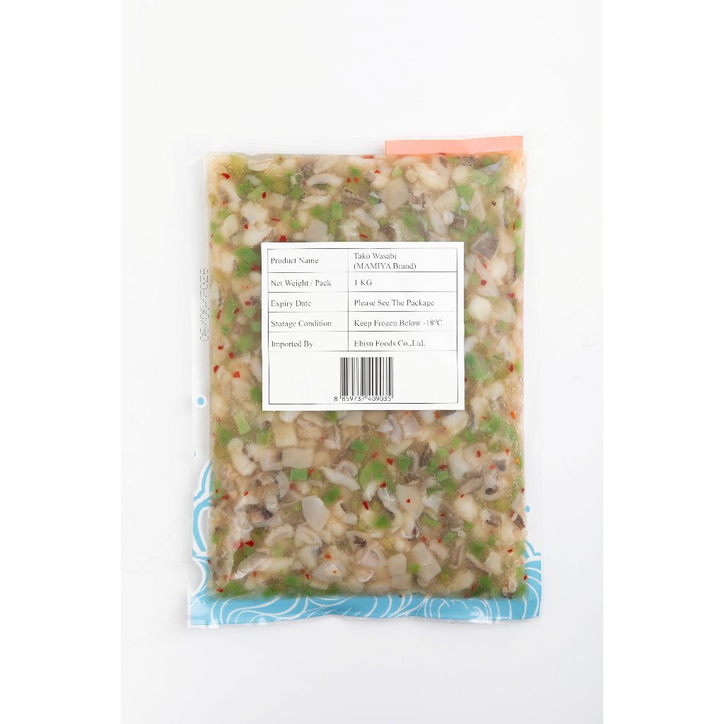 Mamiya Tako Wasabi 1kg  ทาโกะ วาซาบิ หมึกยักษ์ปรุงรสวาซาบิ - รูปที่ 2