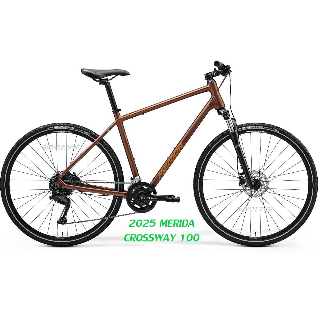 2025 MERIDA CROSSWAY 100 จักรยานไฮบริดดิสค์เบรค 18 สปีด
